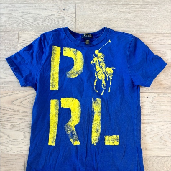 Polo Ralph Lauren Other - Polo by Ralph Lauren Kids Blue Tee with Yellow Logo